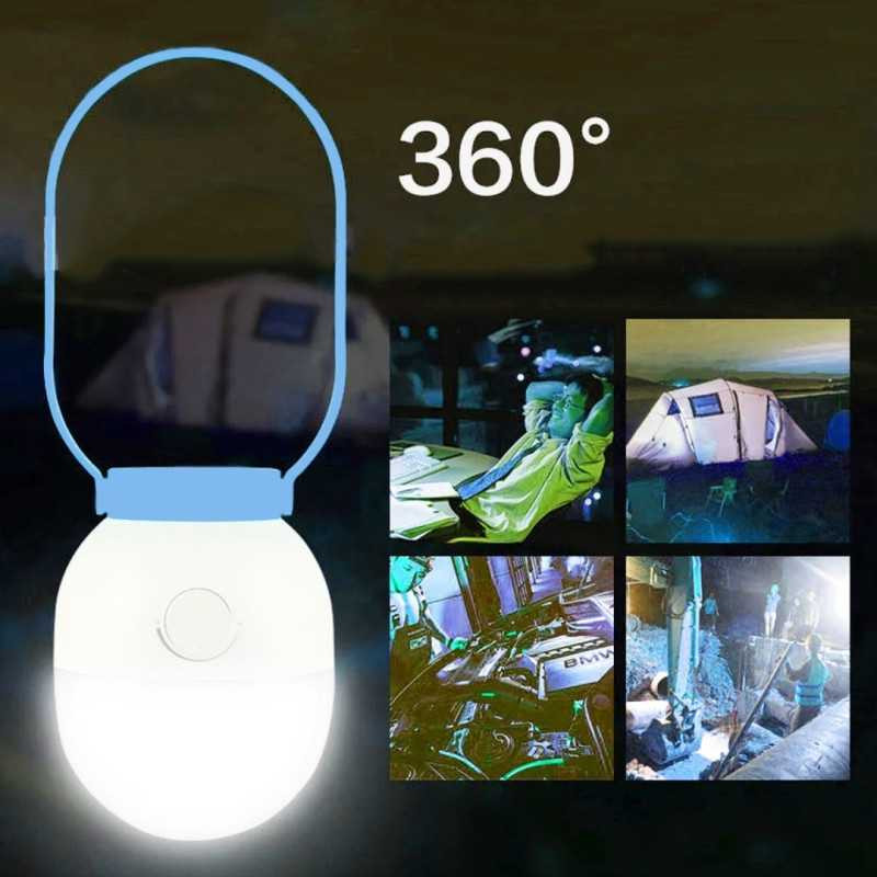 Lampe LED 6W de Secours Rechargeable 5400mAh KANGMING KM-7738 - Bleu · Smarty Paris